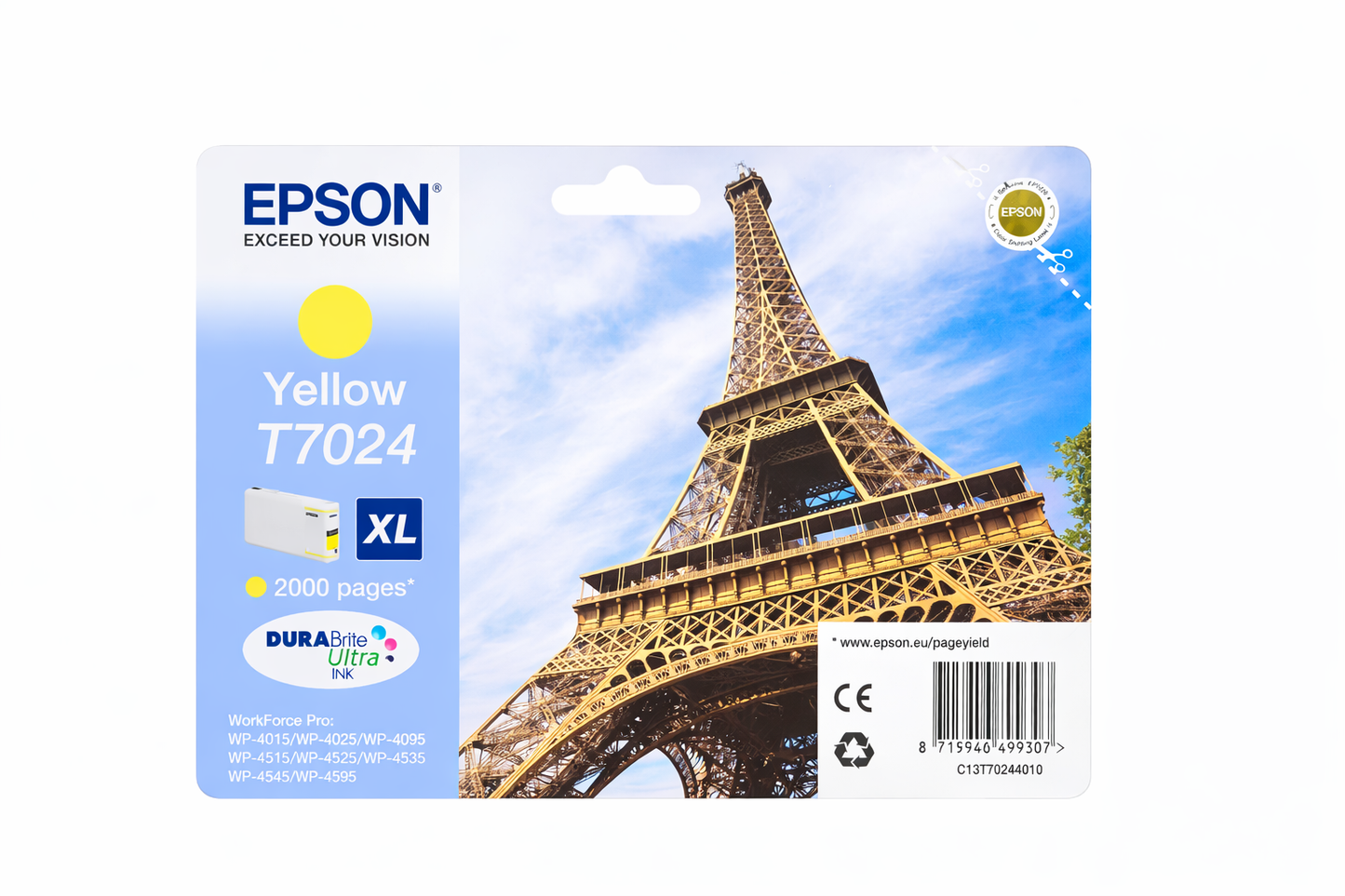 Epson T7024 Gelb XL Tintenpatrone (Original, DURABrite Ultra)