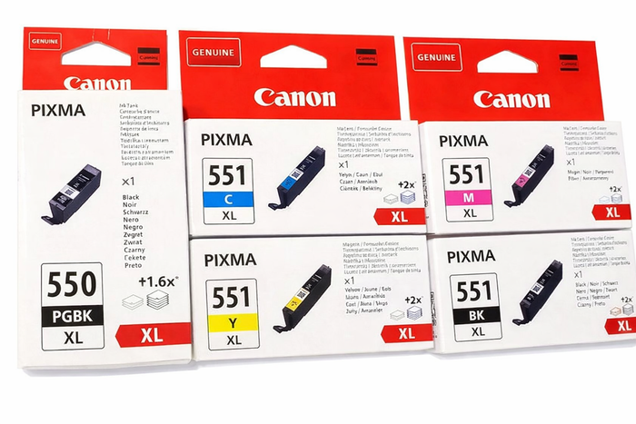 Canon PGI-550 XL / CL-551 XL Tintenpatrone mit hoher Kapazität, mehrfarbig
