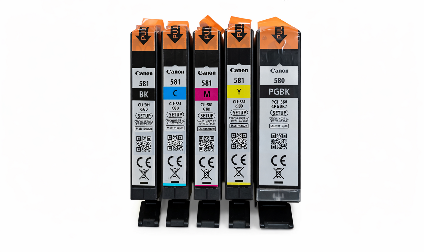 Canon PGI-580 CLI-581 Original Setup Cartridge Set 5-Pack PGBK BK C M Y für PIXMA