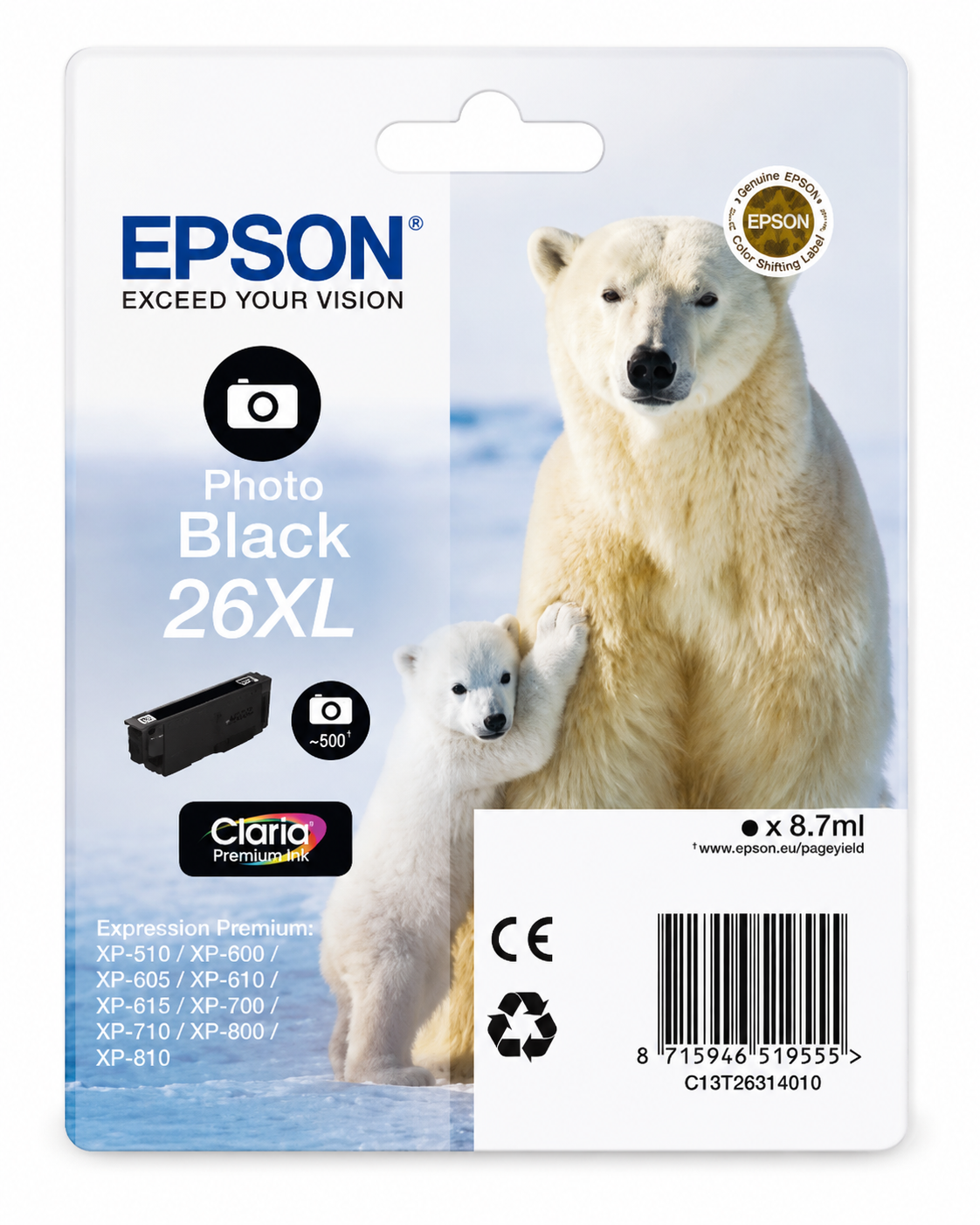 Epson 26 XL Fotoschwarz Tintenpatrone