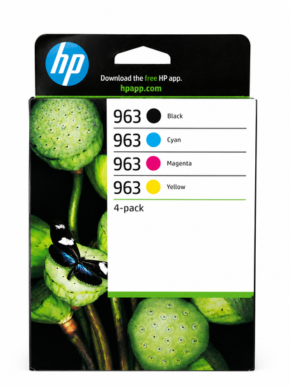 Original HP 963 Multipack Tintenpatronen Schwarz, Cyan, Magenta und Gelb