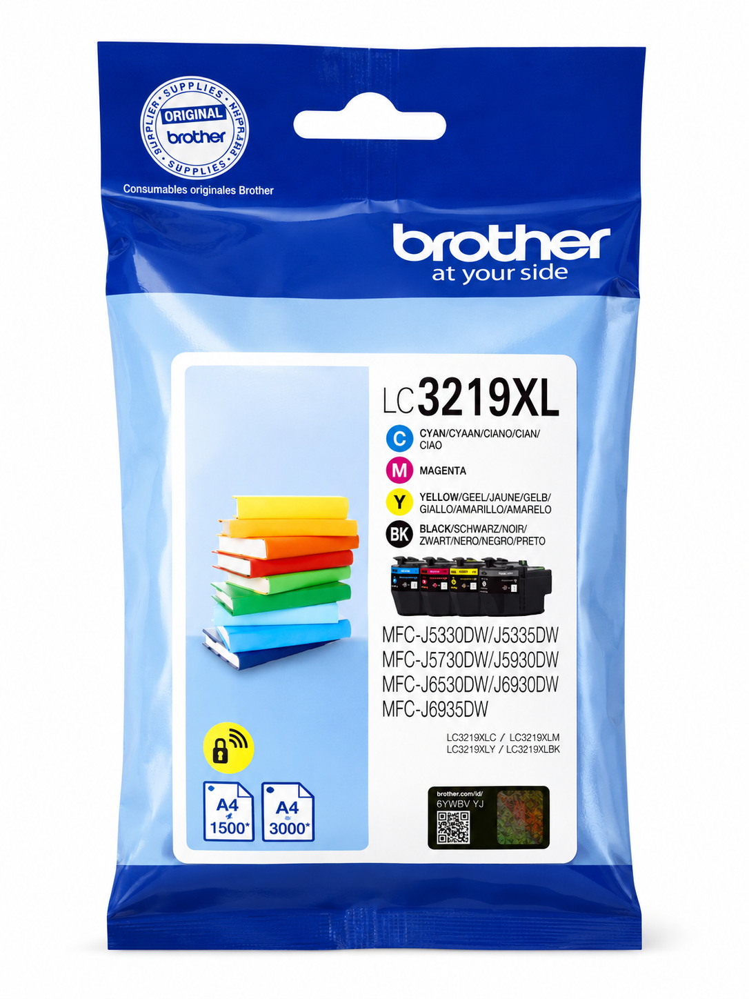 Original Brother LC3219XL Multipack Tintenpatronen Schwarz, Cyan, Magenta und Gelb