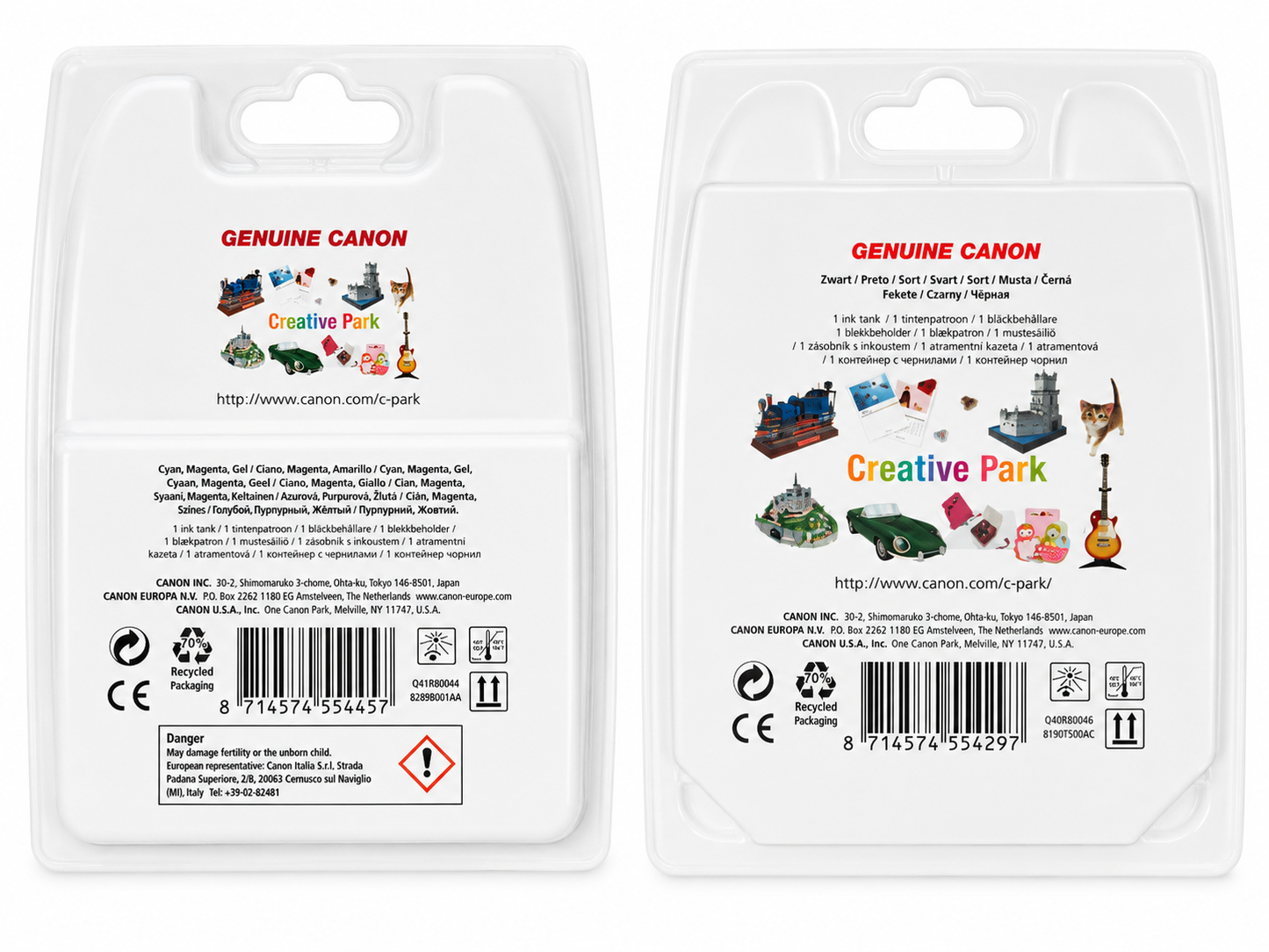 Canon CLI-526 Original Druckerpatronen Multipack + Extra Schwarz - Cyan, Magenta, Gelb, Schwarz