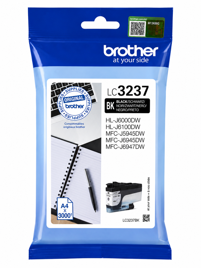 Original Brother LC3237BK Tintenpatrone Schwarz