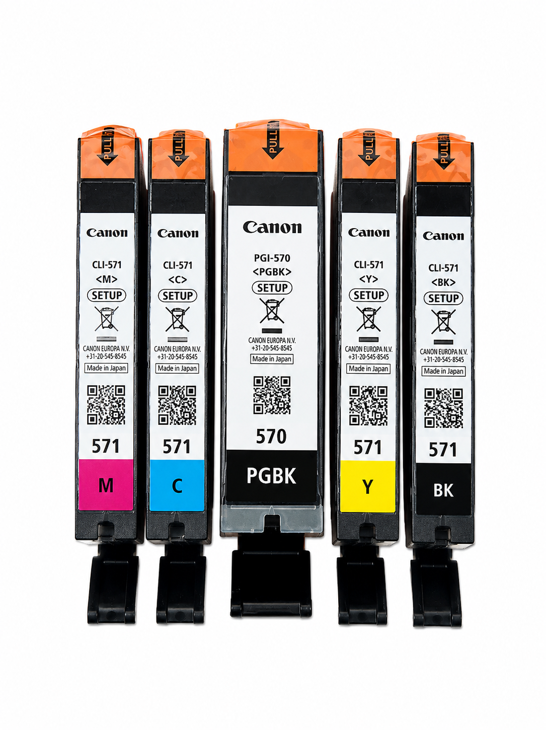 Canon PGI-570 CLI-571 Original Setup Ink Set 5-Pack for PIXMA MG5750 MG6850 MG7750