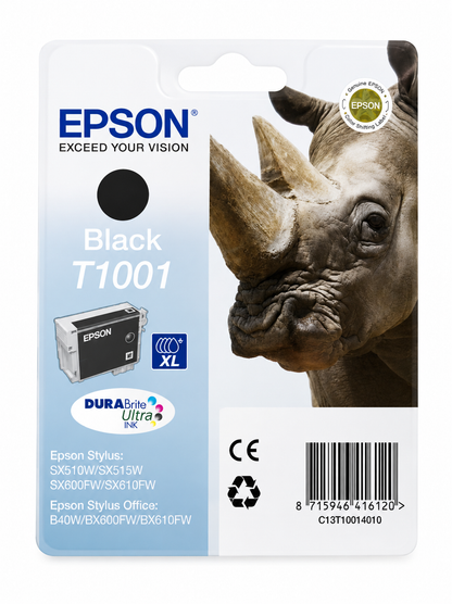 Epson T1001 Schwarz Original Tintenpatrone C13T10014010 DURABrite Ultra Ink