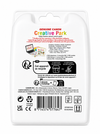 Canon PG-510 & CL-511 Tintenpatronen Multipack Schwarz & Farbe für PIXMA MG2150 MG2250 MP230 MX320