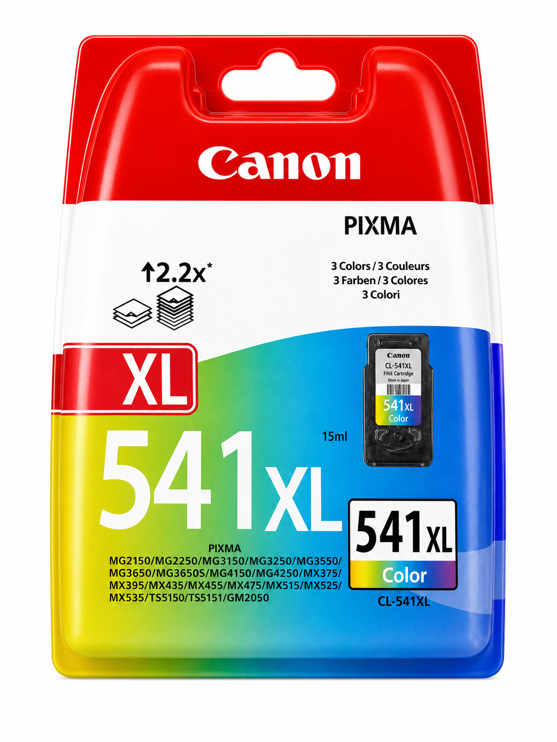 Canon CL-541XL Farbpatrone - Original Canon XL Druckerpatrone mit hoher Reichweite