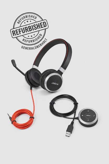 Jabra Evolve 40 Professional Corded Headset - USB-A - Stereo - Noise Cancelling for PC/Mac