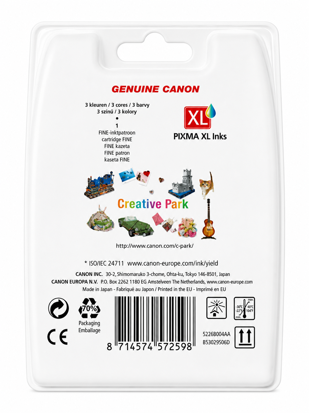 Canon CL-541XL Farbpatrone - Original Canon XL Druckerpatrone mit hoher Reichweite