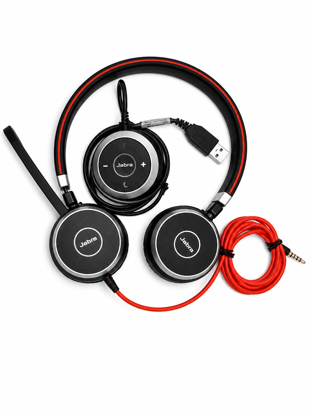 Jabra Evolve 40 Professional Corded Headset - USB-A - Stereo - Noise Cancelling for PC/Mac