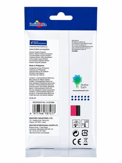 Brother LC3233 Magenta Original Tintenpatrone – High Yield (1500 Seiten)