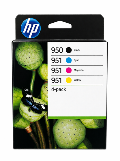 Original HP 950/951 Multipack Tintenpatronen Schwarz, Cyan, Magenta und Gelb