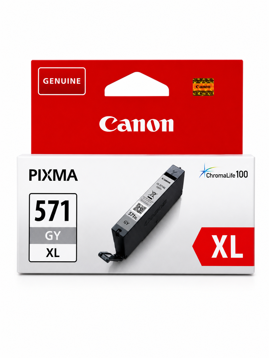 Original Canon CLI-571XL Grey High Yield Ink Cartridge for PIXMA MG6350, MG7150, MG7550, iP8750