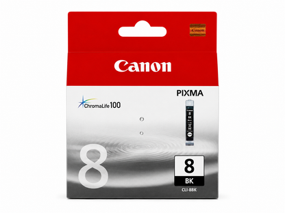 Original Canon CLI-8BK Schwarze Tintenpatrone für PIXMA iP4200, MP600, Pro9000