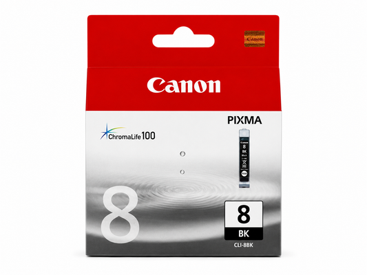 Original Canon CLI-8BK Schwarze Tintenpatrone für PIXMA iP4200, MP600, Pro9000