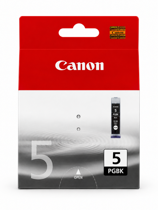 Original Canon PGI-5BK Pigment-Schwarz Tintenpatrone für PIXMA iP4200, iP4500, MP600, MP610, MX850