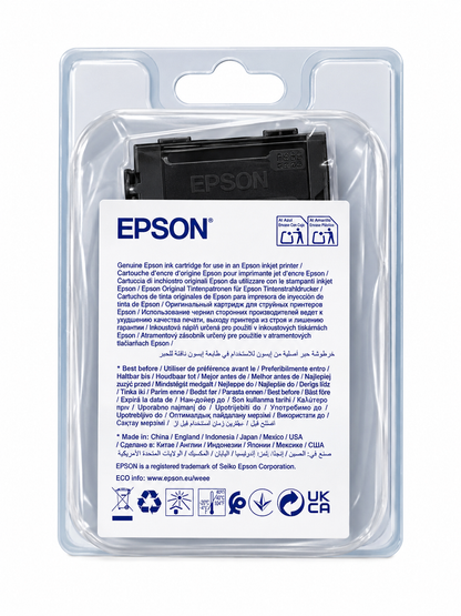 Original Epson 405XL Schwarze Tintenpatrone Koffer für WorkForce Pro WF-3820, WF-4830, WF-7840