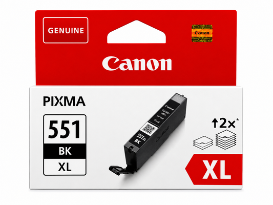 Canon CLI-551BK XL Schwarz Original Tintenpatrone 6443B001 für PIXMA MG5550 MG6450 iP7250