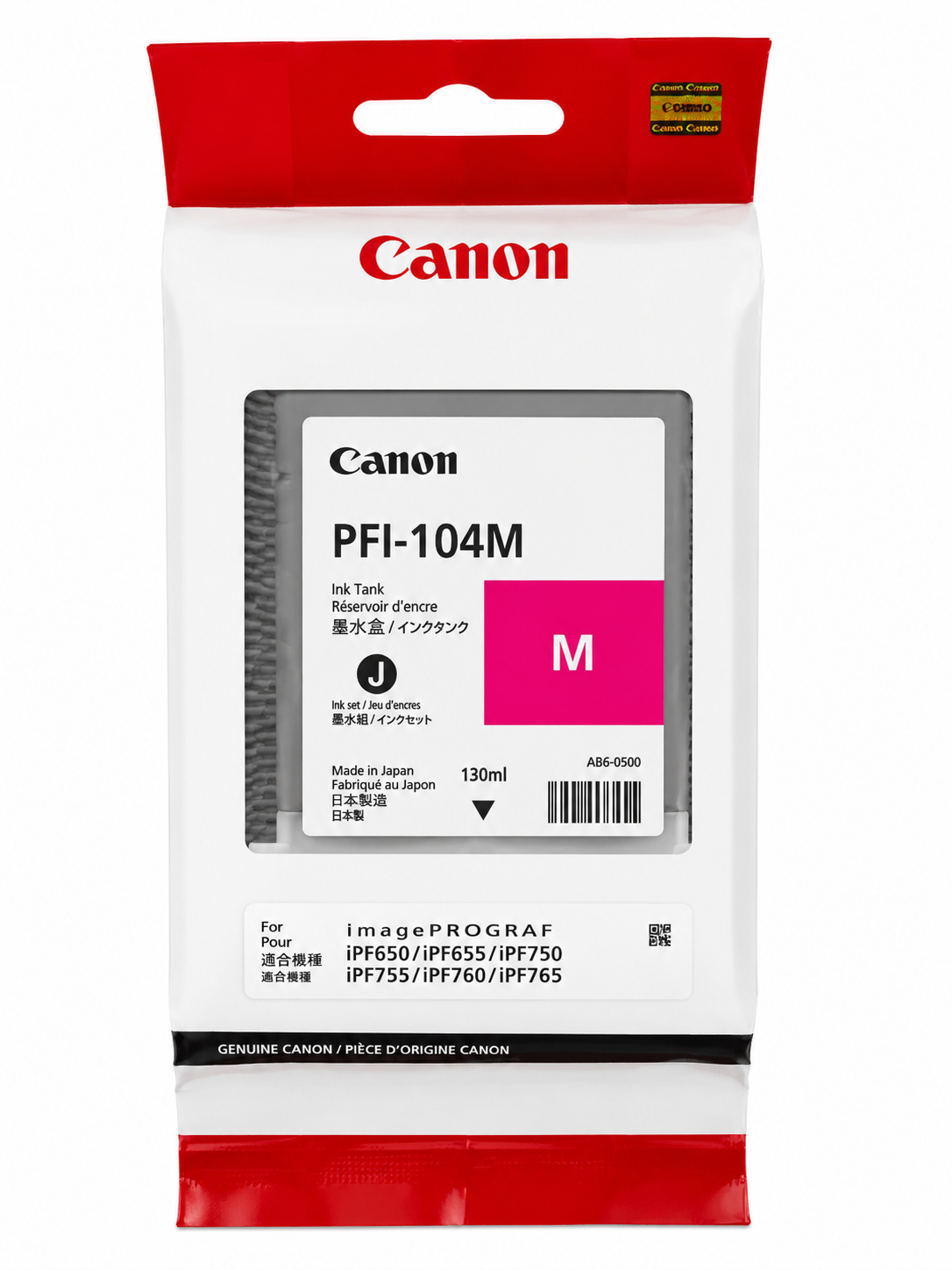 Original Canon PFI-104M Magenta Tintentank 3631B001 – 130 ml für imagePROGRAF iPF650, iPF750