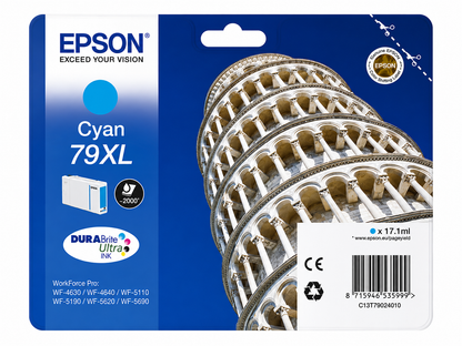 Epson 79XL Cyan Original Ink Tank (C13T79024010) 17.1ml for WorkForce Pro