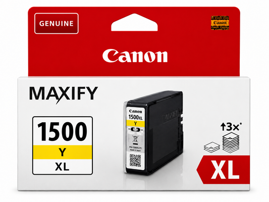 Original Canon PGI-1500XL Gelb Tintenpatrone (9191B001) für MAXIFY Drucker