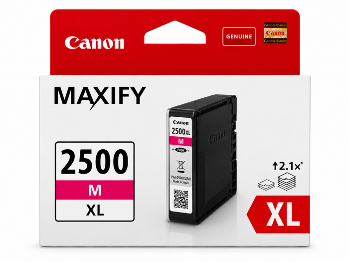 Original Canon PGI-2500XL Magenta Tintenpatrone (9266B001) – Hohe Reichweite