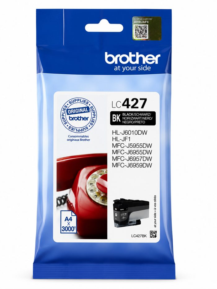 Brother LC427BK Schwarz Tintentank für MFC-J6955DW, MFC-J5955DW und HL-J6010DW