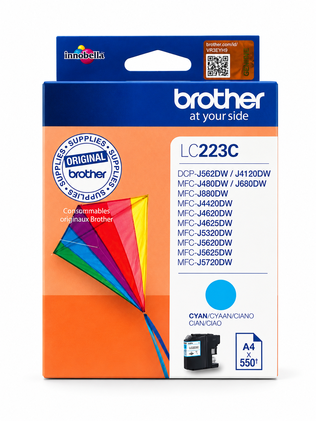 Original Brother LC223C Tintenpatrone Cyan 5.9 ml