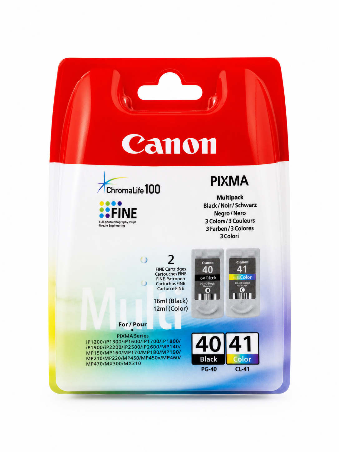 Canon PG-40 Schwarz & CL-41 Farbe Tintenpatronen Multipack Original für PIXMA Drucker