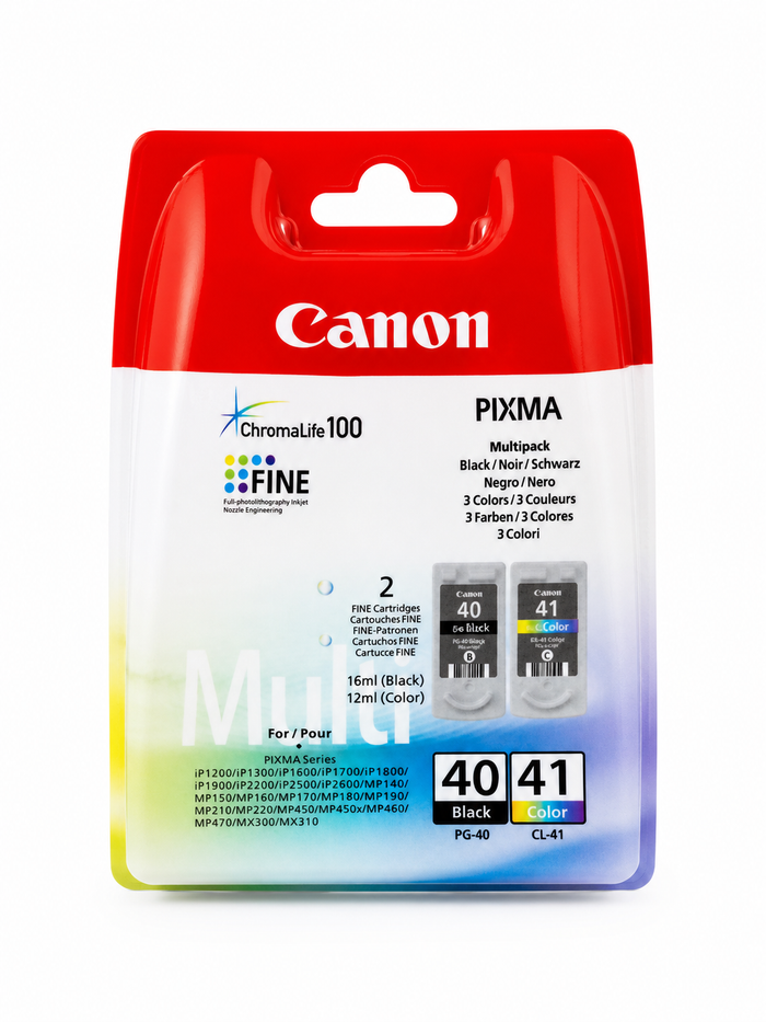 Canon PG-40 Schwarz & CL-41 Farbe Tintenpatronen Multipack Original für PIXMA Drucker