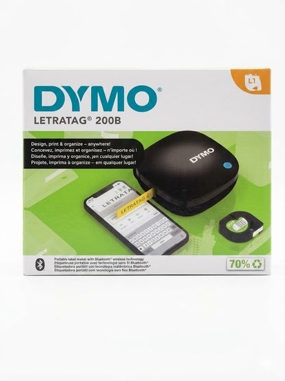 DYMO LetraTag 200B Bluetooth Beschriftungsgerät – Tragbarer Etikettendrucker für Smartphone & App – Ideal für Home & Office