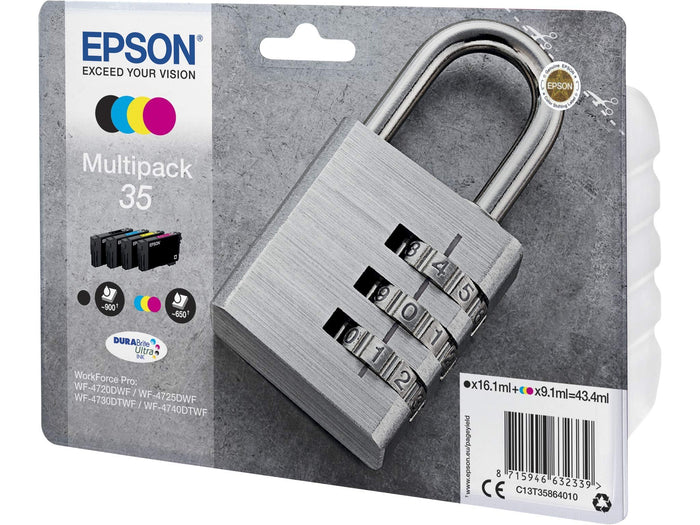 Original Druckerpatronen für Epson Workforce Pro WF-4720, WF-4725, WF-4730, WF-4740 inkl. Kugelschreiber (multipack)