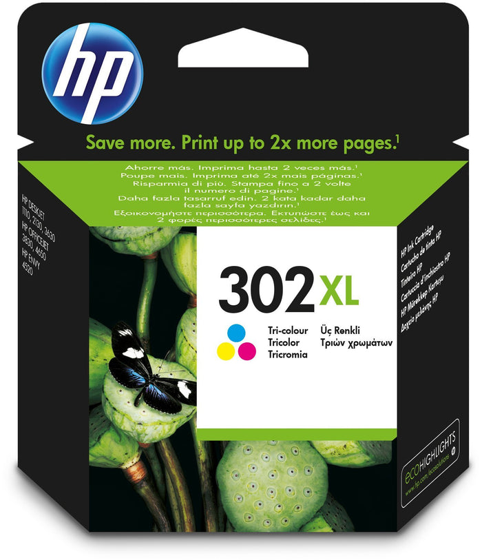 HP 302XL ink cartridge Toner, Tri-color