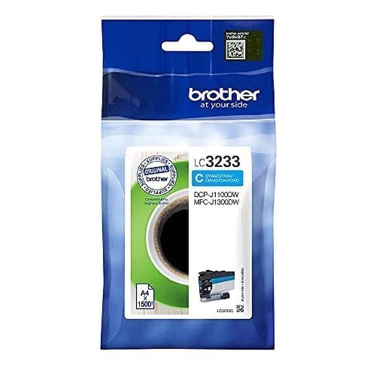 Brother LC-3233C Inkjet Cartridge, Cyan, Single Pack, Super High Yield, Includes 1 x Inkjet Cartridge, Brother Genuine Supplies, black