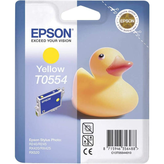 Epson T0554 Tintenpatrone Ente, Singlepack gelb