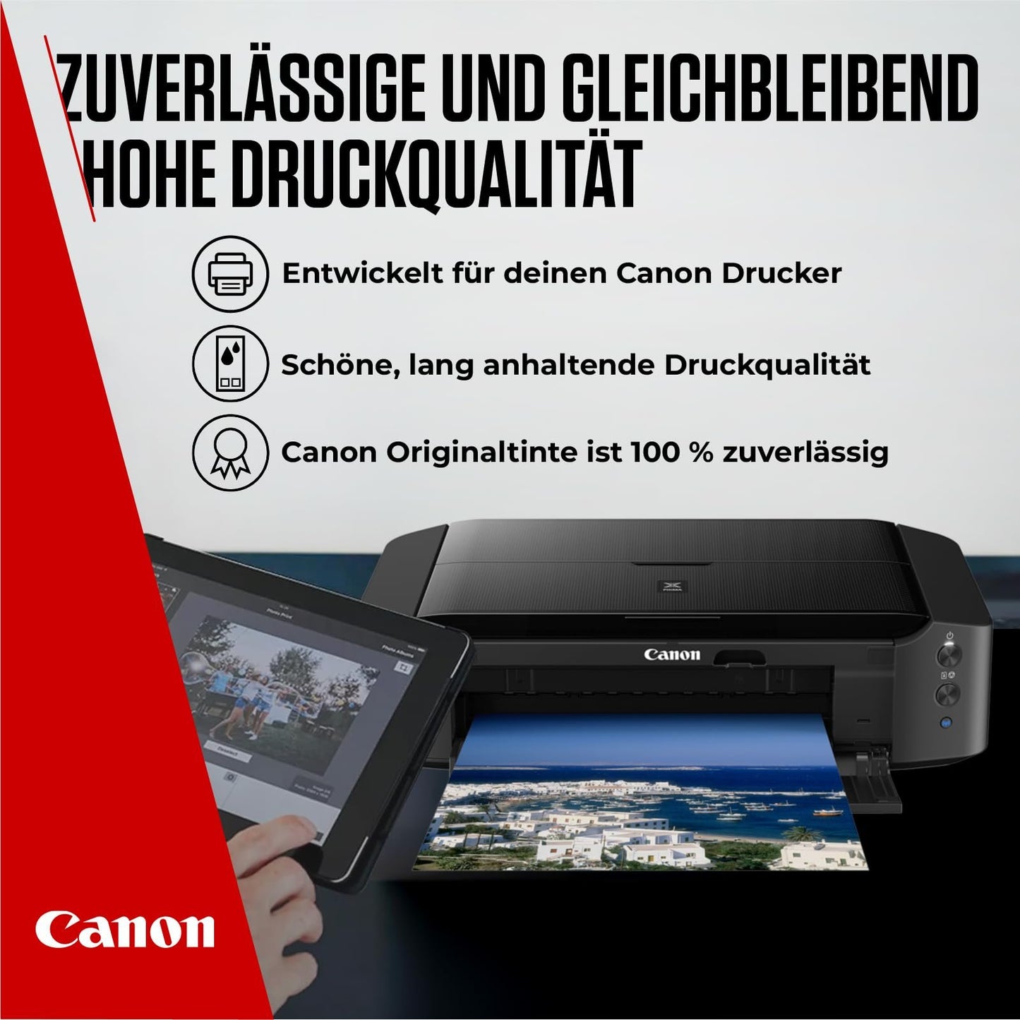 Canon PGI-570 BK CLI-571 BK C M Y PGBK Vorteilspack 5 Tintenpatronen (Schwarz, Cyan, Magenta, Gelb, Pigment-Schwarz) Original [Umweltfreundliche Recycle-Kartonverpackung 2024]