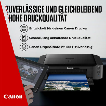 Canon PGI-570 BK CLI-571 BK C M Y PGBK Vorteilspack 5 Tintenpatronen (Schwarz, Cyan, Magenta, Gelb, Pigment-Schwarz) Original [Umweltfreundliche Recycle-Kartonverpackung 2024]