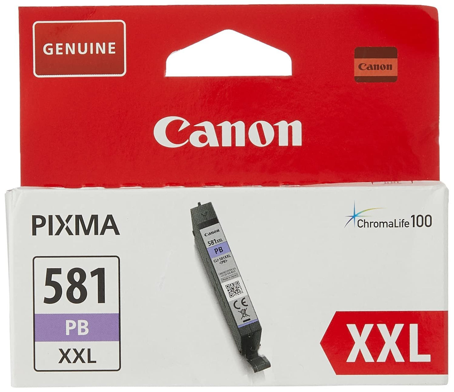 Canon Tintenpatrone CLI-581PB XXL Original Foto Blau 1999C001 Druckerpatrone, Photo Blue, One size