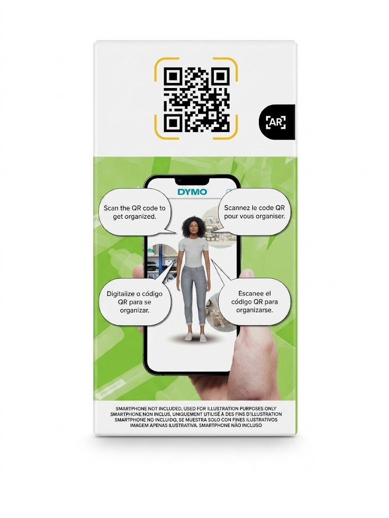 DYMO LetraTag 200B Bluetooth Beschriftungsgerät – Tragbarer Etikettendrucker für Smartphone & App – Ideal für Home & Office